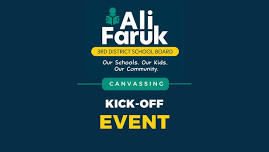 Canvassing Kickoff Event with Ali Faruk for School Board