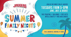 Summer Family Nights at Jaggers