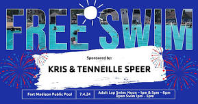 Free Swim Day - Sponsored by Kris & Tenneille Speer