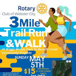 Webster City Rotary Club 3 mile trail run/walk at Briggs Woods Park