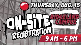 On-site Registration #3 – Ridgeland