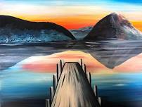 Paint and Wine Night in Waikanae - Sunset at the Wharf (First drink Included)