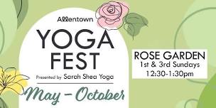 Allentown YogaFest at the Rose Garden