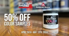 50% off Paint Samples