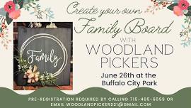 Family Board Making with Woodland Pickers