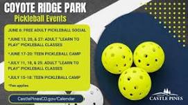 Teen Pickleball Camp