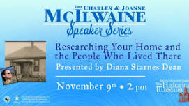 Research Your Home & the People Who Lived There (McIlwaine Speaker Series)