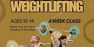 Youth Weightlifting 4-Week Class (ages 10-14)