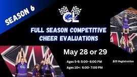 Full Season Competitive Cheer evaluations