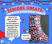 Seniors Create: Patriotic Paper Straw Wreath