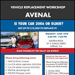 Vehicle Replacement Workshop- AVENAL!