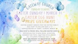 Easter Service & Egg Hunt with Prize Giveaways for the kids!