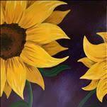 Sunflower on Purple