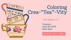 Coloring Crea-Tea-Vity