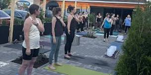 Yoga on the Patio at Nicky's of Beverly with Erin Kelly