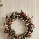 WINTER WREATH WORKSHOP  using dried flowers from our farm