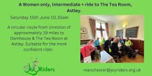 A Women only Intermediate + ride to The Tea Room at Damhouse in Astley .