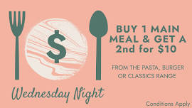 Wednesday Night $10 Meal Deal