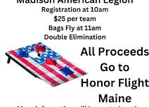 Skowhegan Lions Club Cournhole Tournament to benefit Honor Flight Maine