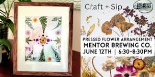 Framed Pressed Flower Arrangement