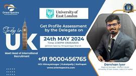 Study in UK Meet Head of International Recruitment at University of East London for Free Profile