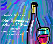 EVENING OF ART & WINE  Saturday, April 27,2024  6:00pm-9:00pm