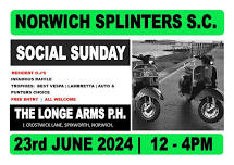 Norwich Splinters Social Sunday