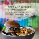 Beer and Burger Wednesdays at 8 Wired Barrelworks!