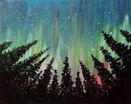 Aurora Borealis Paint Night with Joanna