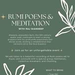 Rumi Poems & Meditation – Special Event at Yoga Sunne