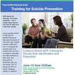 Training for Suicide Risk & Prevention hosted by Texas Health