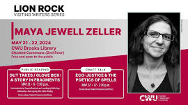 Lion Rock Visiting Writers Series presents Maya Jewell Zeller