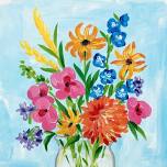 Paint and Wine Night in Timaru - Flowers Say It All