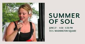 Live Music Thursdays at Nelson: Summer of Sol