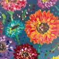 Zinnias ( Finger Painting)