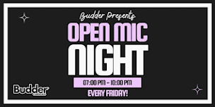 Budder Open Mic Night