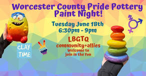 Worcester County Pride Pottery Paint Night!