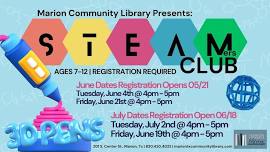 S.T.E.A.M.ers Club: 3D Pens (Ages 7-12)