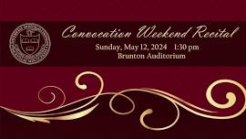 MtA Music: Convocation Weekend Recital