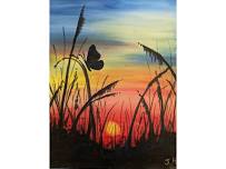 Butterfly Sunset | Paint Party | Cadillac