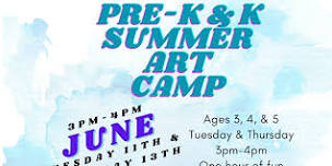 Pre-K & K Summer Art Camp