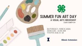 Coles 4-H Summer fun Art Day a Visual Arts Workshop (Registration link & details found below)