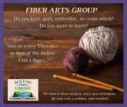 The Fiber Arts Group at the Bolton Free Library