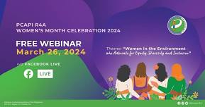 PCAPI R4A FREE WEBINAR WOMEN'S MONTH CELEBRATION 2024