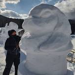 Come Meet the  Chickadees Maine Snow Sculptors