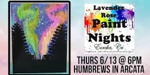 Northern Lights Camping Paint Night at Humbrews in Arcata