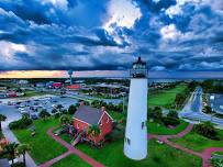 November Sunset and Full Moon Climb at Cape St. George Lighthouse