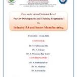 Faculty Development and Training program on Industry 5.0 and Smart manufacturing 2024