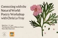 Poetry Workshop with Chris La Tray