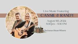 Live Music Featuring Cassie & Randy